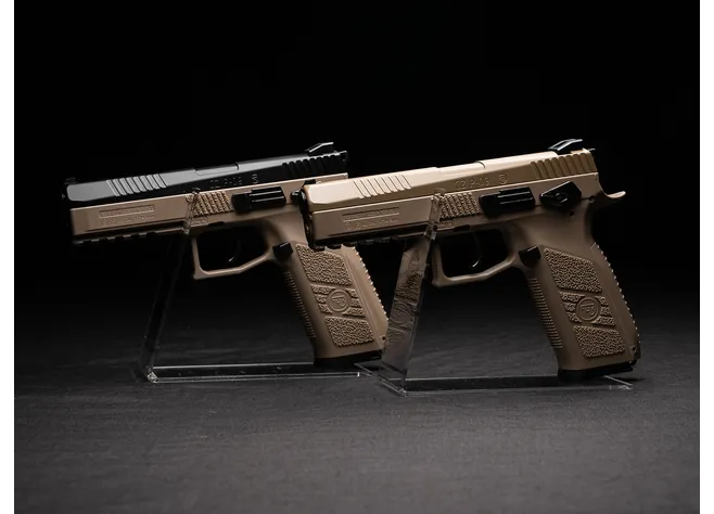 Пістолет пневматичний ASG CZ P-09 Black/FDE Blowback Pellet кал. 4.5 мм Фото 2